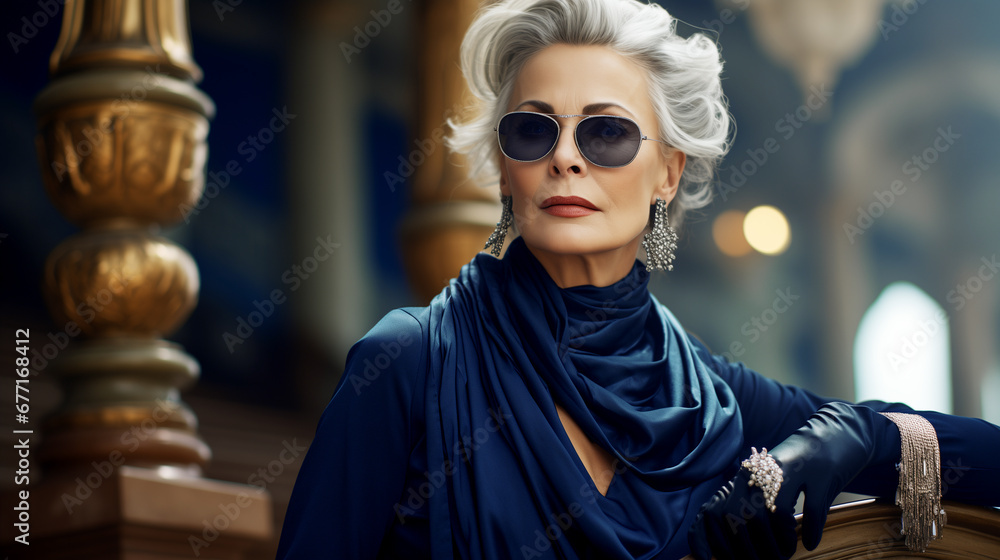 Beautiful luxury woman portrait, old money style, ai generated Beautiful luxury woman portrait, old money style, ai generated