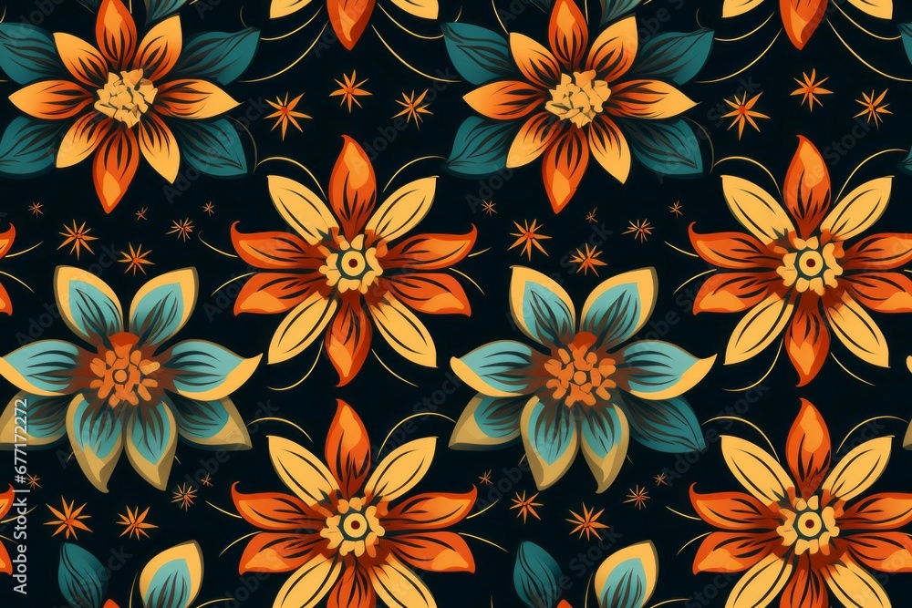 Indonesian batik seamless pattern background Indonesian batik seamless pattern background