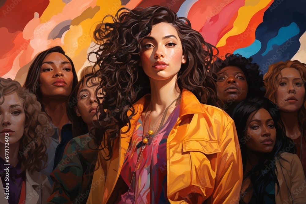 Diversity Illustration Created with Generative AI Diversity Illustration Created with Generative AI