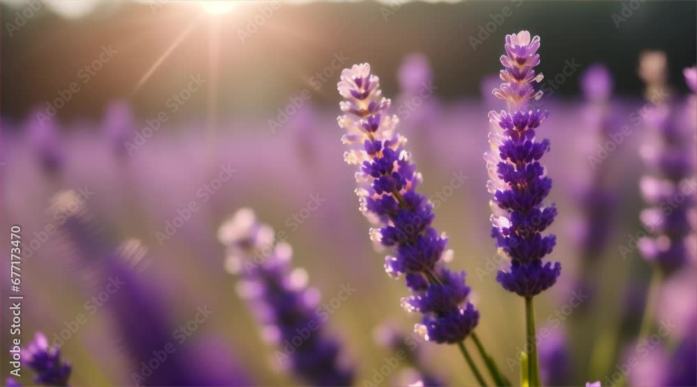 Lavender Symphony: Macro Video of Tiny Blossoms in Delicate Dance Lavender Symphony: Macro Video of Tiny Blossoms in Delicate Dance