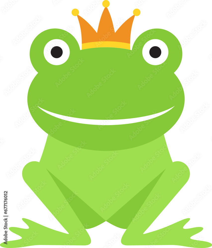 Fototapeta premium Frog prince illustration