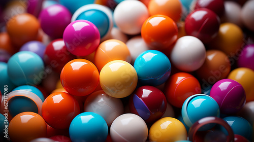 colorful easter eggs HD 8K wallpaper Stock Photographic Image