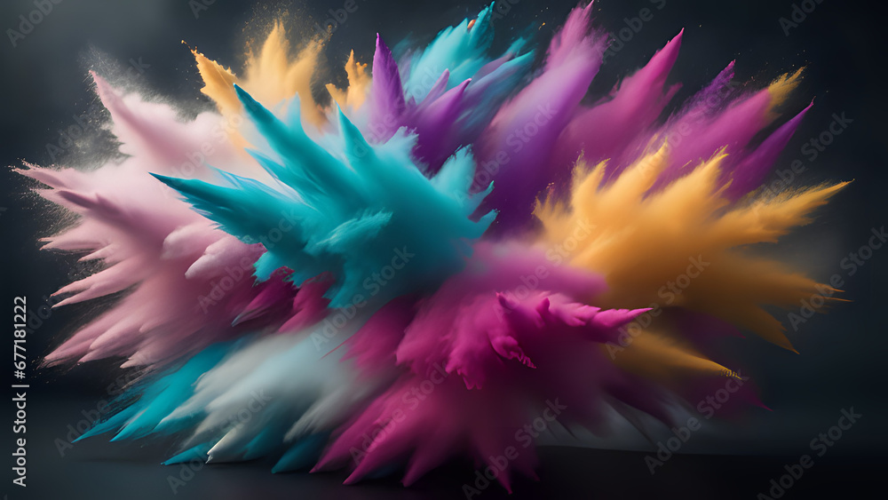 Obraz premium bunte Explosion