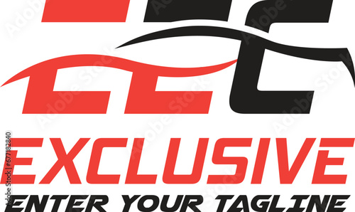 Car Icon  Logo ।। EEC Text logo concept photo