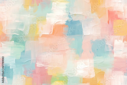 pastel background with watercolor seamless pattern of multicolored brush strokes with paint