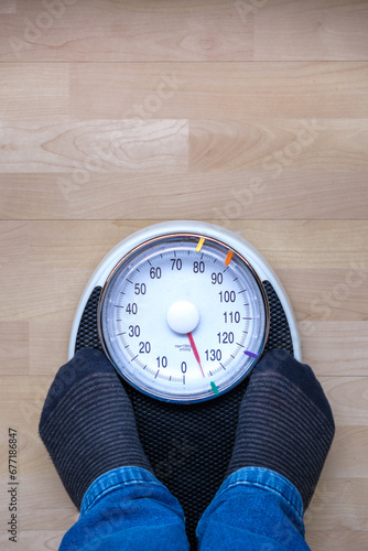 Scale shows person is overweight