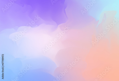 Colorful Bright Watercolor Gradient Blurry Background. Abstract Art Wallpaper. Vector Illustration