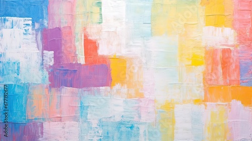 Abstract brushstrokes with multi-colored oil paints, background