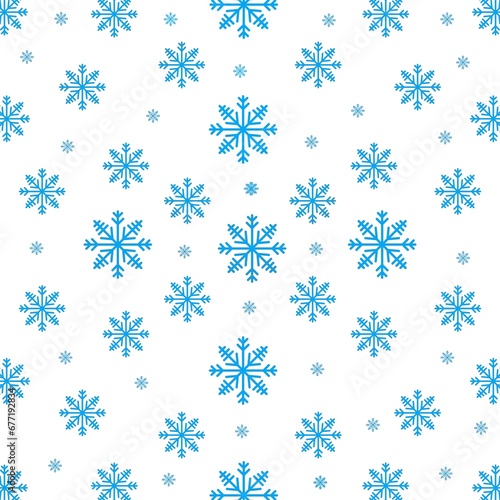pattern with snowflakes