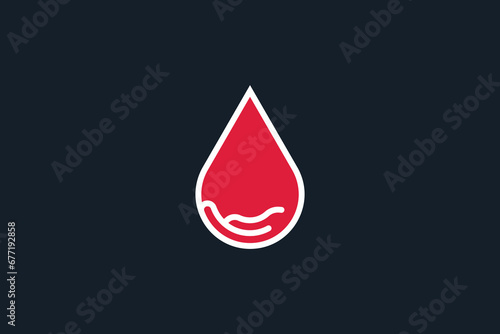 blood care logo design illustration vector template