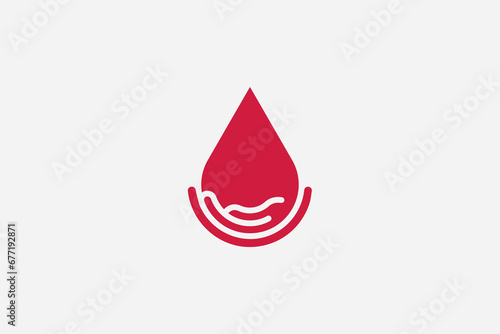 blood care logo design illustration vector template