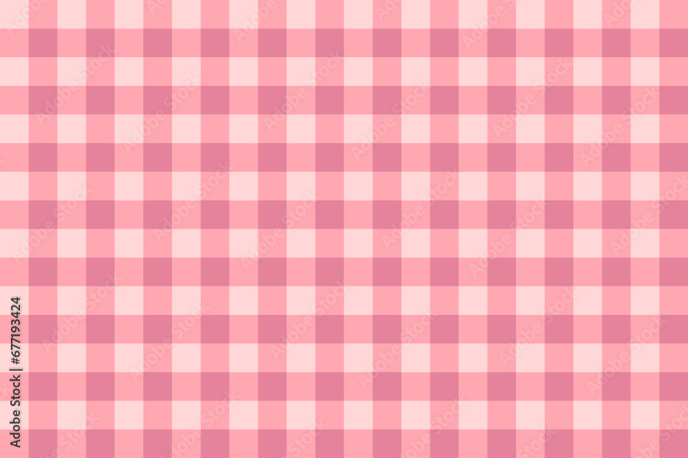 Pastel pink checkered fabric background, seamless pattern. Pastel pink checkered fabric background, seamless pattern.