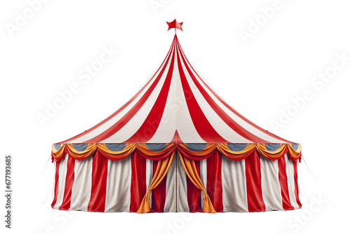 Circus Tent -on transparent background