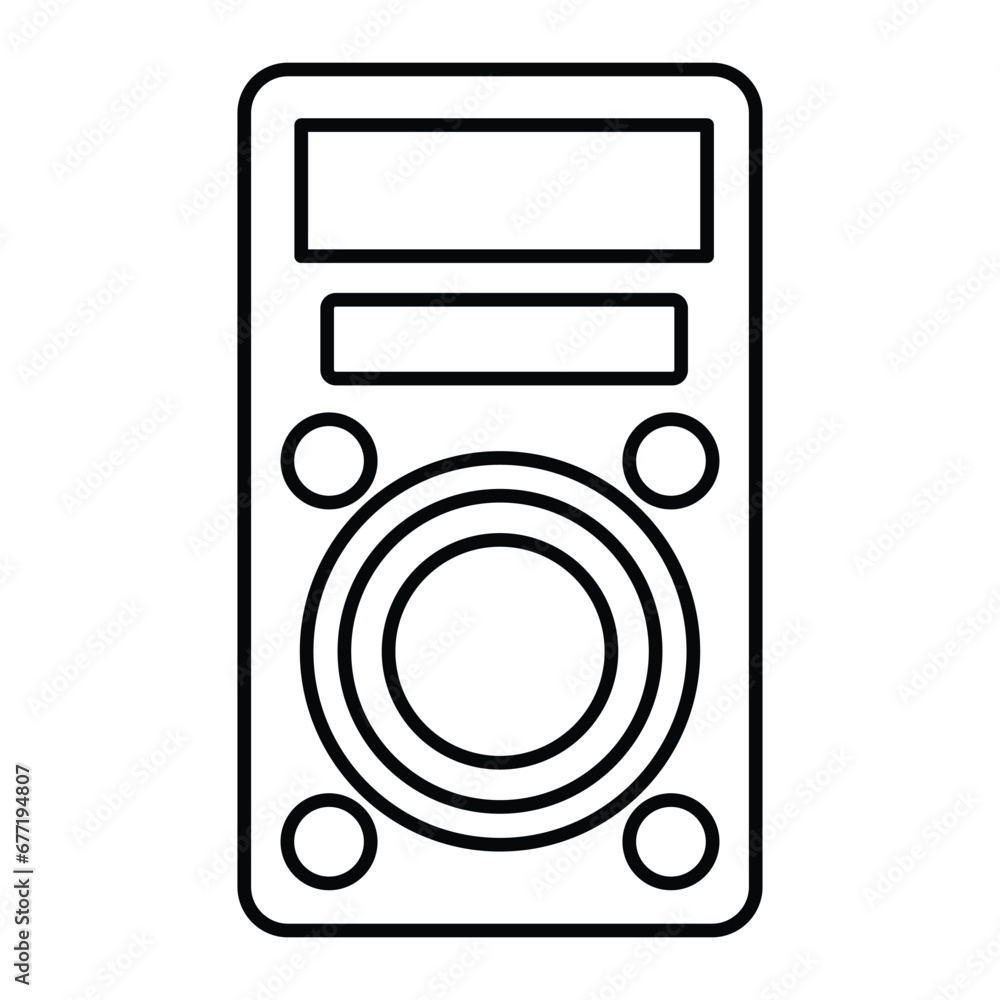 Speaker Icon in Line Style