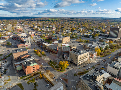 Obraz na płótnie Aerial Watertown w salonie