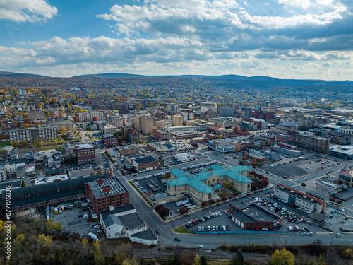 Obraz na płótnie Aerial Scranton w salonie