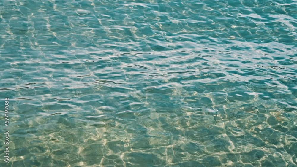 Caustics in transparent water of a lake Caustics in transparent water of a lake