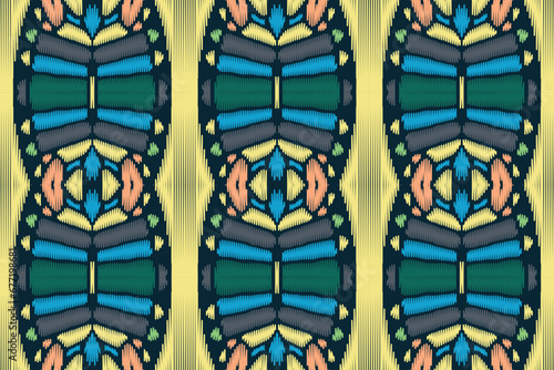 American ethnic native pattern.Traditional Navajo,Aztec,Apache,Southwest and Mexican style fabric pattern.Abstract vector motifs pattern.Design for fabric,clothing,blanket,carpet,woven,wrap,decoration