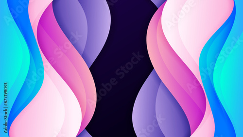 Vector abstract background with soft gradient color and dynamic shadow on background .Vector background for wallpaper. Eps 10