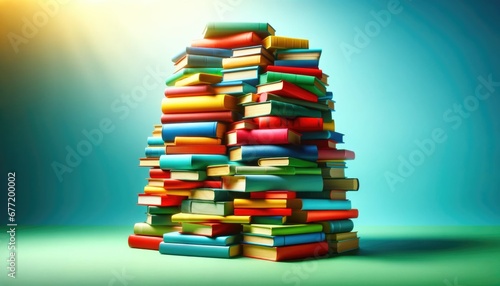 Colorful Stack of Books