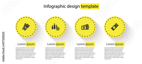 Set Basketball game ticket, Sports winner podium, and . Business infographic template. Vector