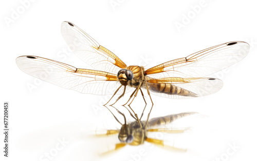 Metamorphosis: Dragonfly Nymph Emergence on transparent background, PNG Format