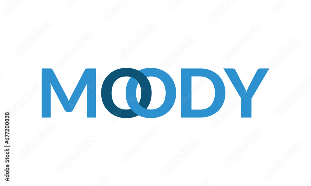 Moody logo design. Abstract moody. Vector Moody design.