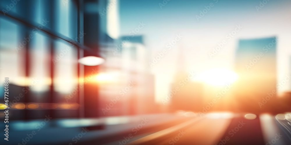 light blurred background view of business