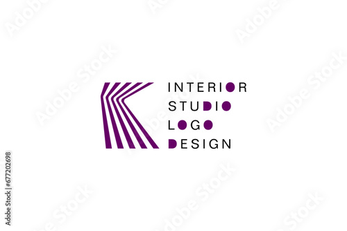 Template logo design solution for interior studio