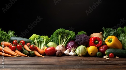 Fresh vegetables on the table