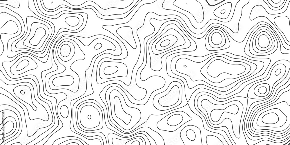 Topographic map background geographic line map with elevation assignments. Modern design with White background with topographic wavy pattern design.paper texture Imitation of a geographical map shades