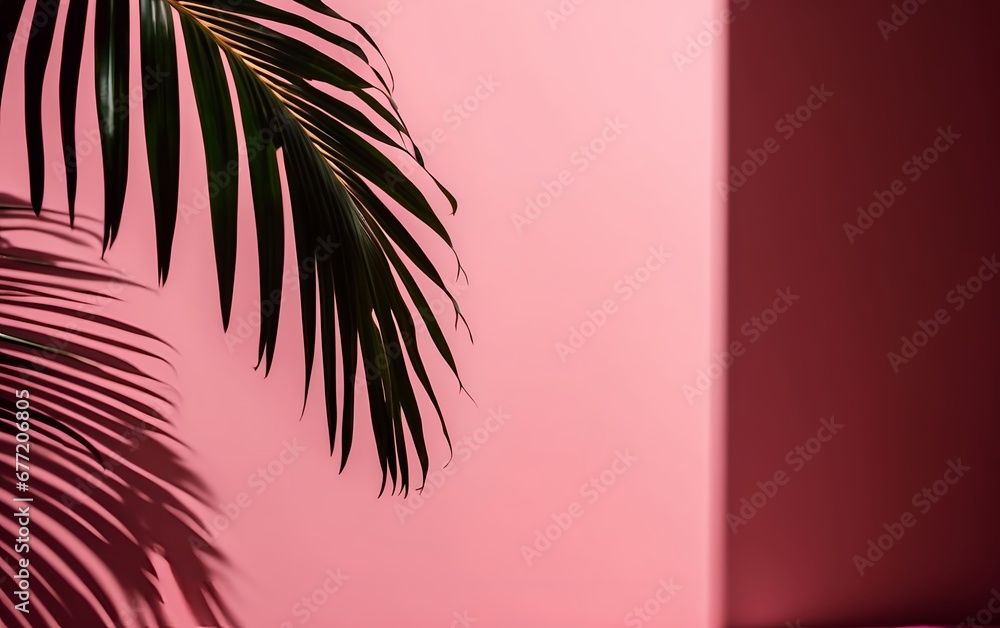 Minimalistic empty pink room with sunlight streaming in through windows. Minimalistic empty pink room with sunlight streaming in through windows.