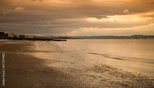 Joppa beach along the shore of the Firth of Forth