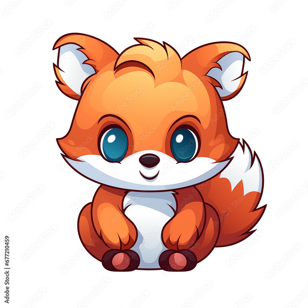 Obraz premium cartoon red panda
