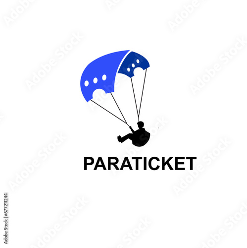 paraticket logo design concept