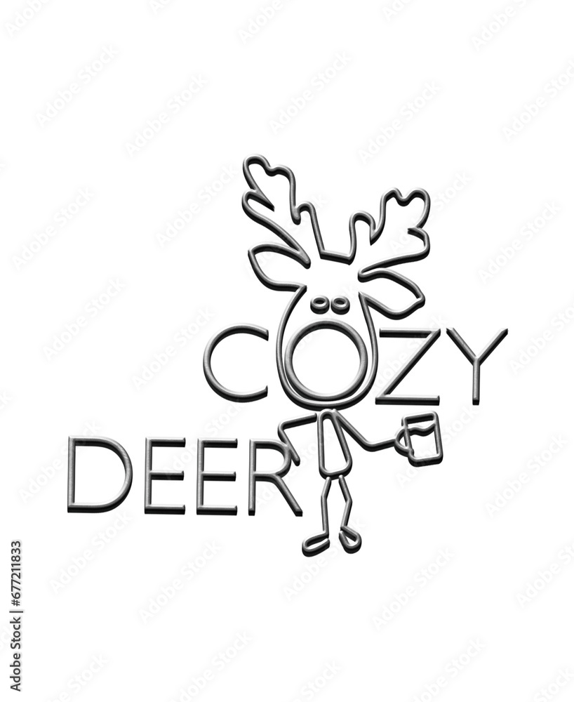 funny deer (moose) simple style funny deer (moose) simple style