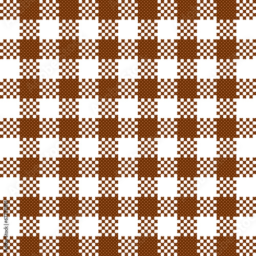 seamless plaid fabric pattern. tribal pattern. pixel pattern. cross stitch