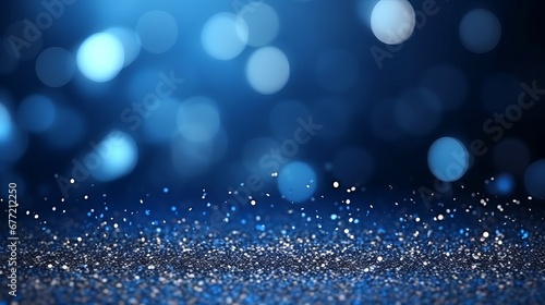 Blue Glitter Particles Royal Awards Graphics Background photo