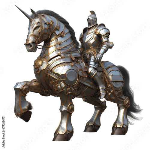 knight and horse armor