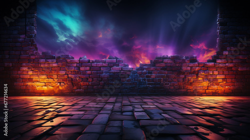 background with glowing lights HD 8K wallpaper Stock Photographic Image