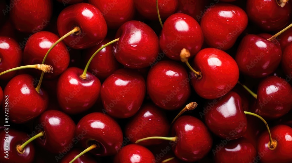 Fresh cherries filling the entire frame food background Fresh cherries filling the entire frame food background