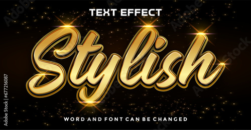 Stylish editable text effect