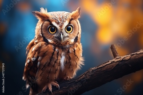 Owl's Inquisitive Perch