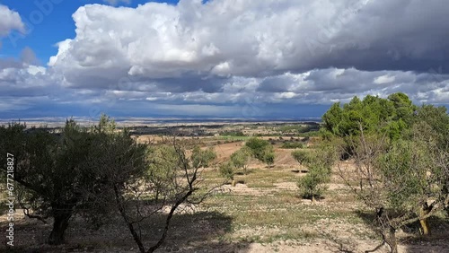 Field And Clouds Timelapse