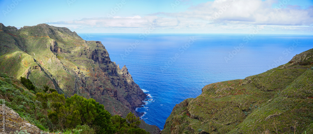 Atlantic ocean view from Taborno, Tenerife, Canaries, Spain