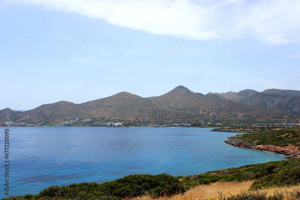 kleine Insel bei Spinalonga Kreta Griechenland