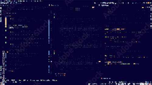 Programming console with dark background. Coding vector Illustration photo