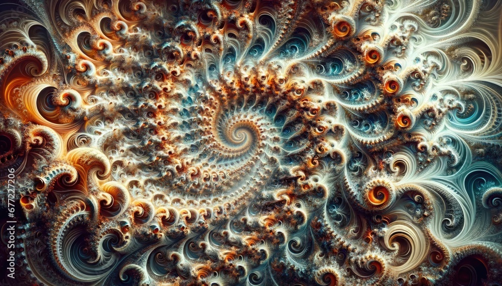 Intricate Fractal Spiral Pattern Intricate Fractal Spiral Pattern