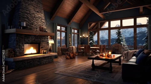 Lodge interior design  © Fred