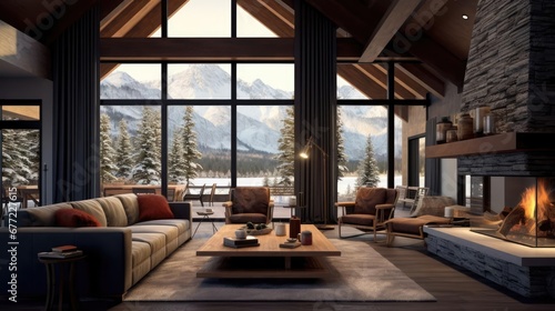 Lodge interior design  © Fred